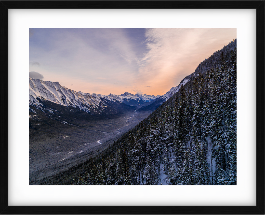 Snowy Mountain Sunrise