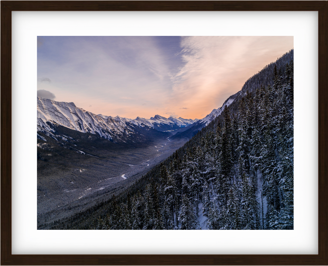 Snowy Mountain Sunrise