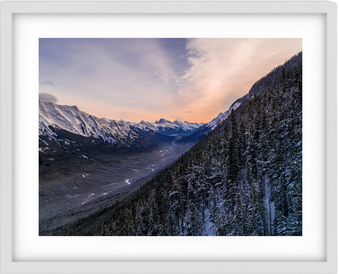 Snowy Mountain Sunrise